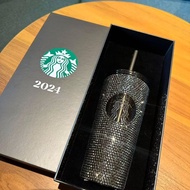 แก้วสตาร์บัคเพชรสีดำกล่องของขวัญจำกัด304สแตนเลสแก้วเก็บความร้อนแก้วแบบมีหลอดแก้วกาแฟเก็บความเย็นความ