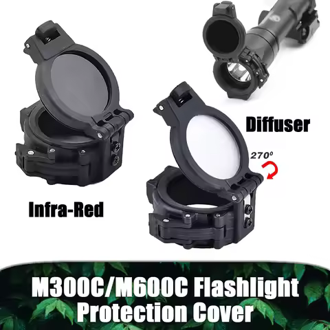 Surefire M300C M600C Series Flashlight Protection Cover IR Infrared Filter Special Lens Hood M600A M