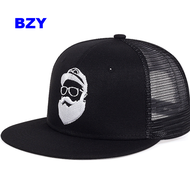 BZY Original Hip Hop Cap Men Women Vintage Embroidery Character Baseball Caps Flat Brim Snapback Hats Trucker Cap Sun Cap