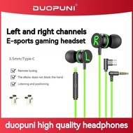 Gaming Headset Left and Right Channel Elbow Wired In-ear Gaming Chicken Hear Sound Defence Computer Mobile Phone Type-c