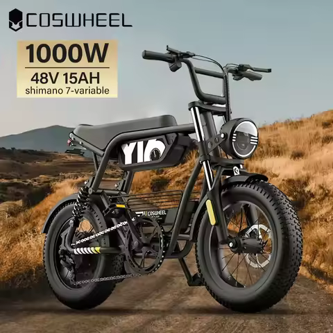 Electric bicycle Coswheel Y16 1000W motor 48V 15AH battery adult Electric Bike Fat Tire Commuting mo