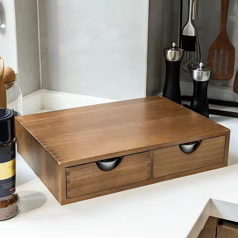 Wooden Coffee Pod Storage Drawer Tea and Coffee Capsule Organizer for Office Kitchen Bar Home Coffee