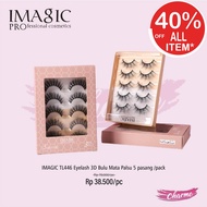 MATA (READY & ORIGINAL) IMAGIC TL446 Eyelash 3D False Eyelashes 5 pairs / pack