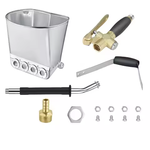 4 Hole Cement Spray Gun, Home Cement Mortar Spraying Machine, Portable Pneumatic Tool Sand Gun Machi