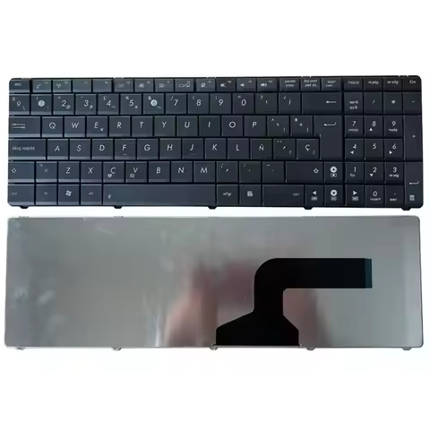 N Spanish Keyboard For Asus N53S N53SV K52F K53S K53SV K72F K52 A53 A52 U50 G51 N51 N52 N53 G73 blac