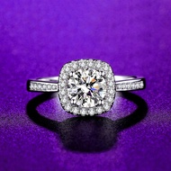 Moissanite diamond ring, 5mm, 6.5mm, 8mm engagement ring GRA Kann Jewelry FY-113