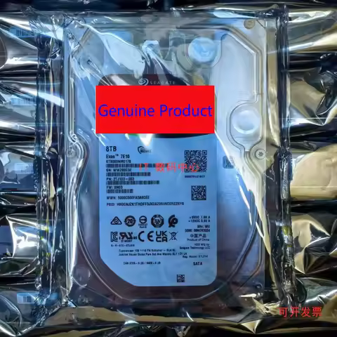 NEW ST8000NM017B, Exos 8TB 7E10 7.2K 6Gb/s 3.5'' SATA 256MB Hard Drive NEW