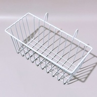 8. Hanging Basket Grid Sheet Tray Barbed Wire Mesh Shelf Household Decoration Market Shelf White Lar