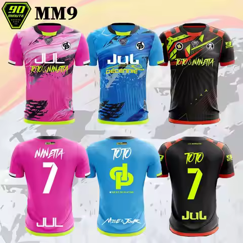 Maillot JUL Toto Ninetta Printed Jersey Men's and Women's Breathable Football T-Shirt Adult Children