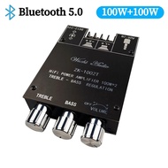 ZK-1002T Bluetooth-Compatible Amplifier HIFI 2.0 Channel 100Wx2 Audio Module Stereo Subwoofer Speake