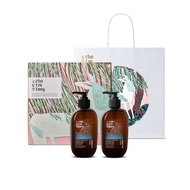 茶籽堂 胭脂馬版畫禮盒 - 肖楠葉髮沐雙入組(清爽控油/淨化毛孔)