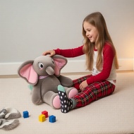 Singing & Dancing Elephant Plushie: Animated Ears, Battery-Powered Toy Holiday Gift