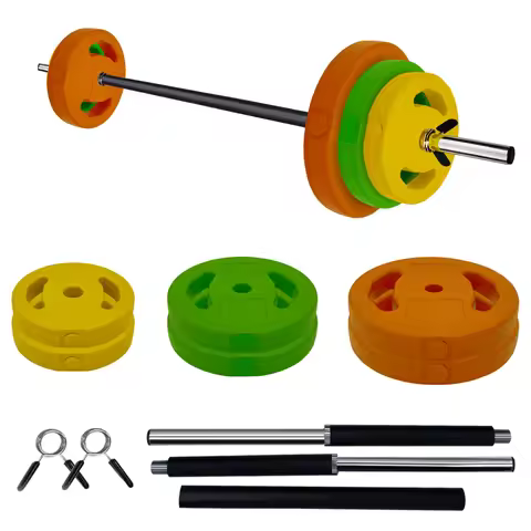 Adjustable Barbell Weight Set, 40lb /20kg Adjustable Free Weights for Home and Gym Workout Strength 