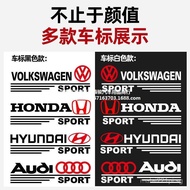 Car Rearview Mirror Decorative Sticker Body Modification Sticker Personalized Car Logo Sticker Water