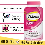 💯Caltrate Bone, Muscle, Joint Health 600+ D3 Calcium &amp; Vitamin D 200 Tabs *EXP 11/23* *2-3 Days Delivery*