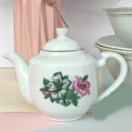 Ceramic Tea pot Porcelain Jug Tableware Dinnerware / Teko bunga kangkung