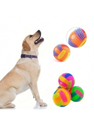 狗狗發光輕便球磨牙玩具,有彈力可互動的寵物玩具