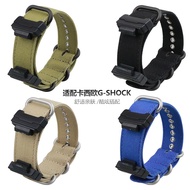 Xinlei Canvas Watch Strap nato Integrated wristband suitable for Casio Beat G-SHOCK Series for Men a