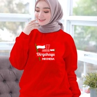 8.8 August 17 Long Sleeve T-Shirt 80th Indonesian Independence Day EditionWanita