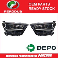 🇲🇾READYSTOCK DEPO Axia 2023 Head Lamp LED Headlight Front Light Lampu Besar Depan Perodua D74A A350