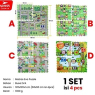 SPEEDS Evamat 60x60cm Puzzle Floor Mat Waterproof Lightweight Playmat 034-14