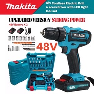 Cordless Hand Drill 2 Battery Heavy Duty Set Power Tools 48V electtic drill set japan made Rechargea