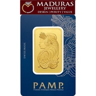 GOLD BAR 999.9 PAMP SUISSE 100G. Purity tested.