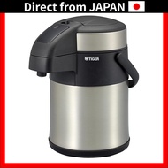 TIGER Stainless Steel Insulated Air Pot Eco To-Raz 2.2L / 3.0L - Clear Stainless Steel (Silver)