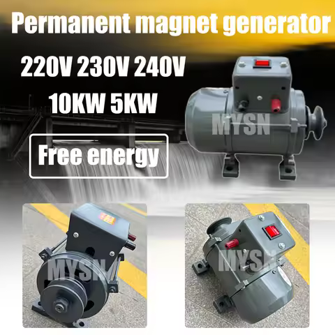 Portable Generator 230V 240V 220V 10KW Permanent Magnet Generator Lighting Household Farm Outdoor Br