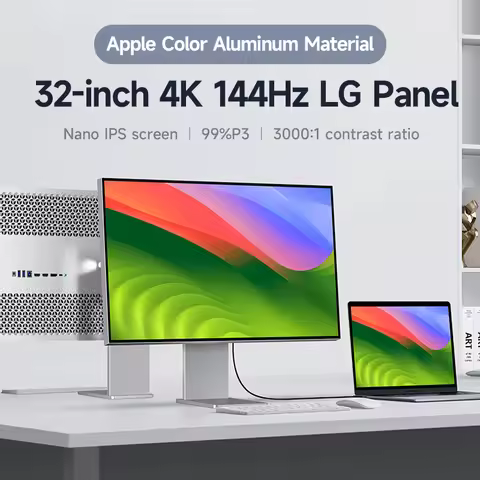 32 Inch 4K 144Hz Monitor Alloy Material | For Design Work | 99% P3 | 3000:1 Contrast | Computer disp