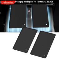 CRAFTSERIES Silicone Car Wireless Charging Pad Anti-Slip Center Console Mat Interior Protector Fit F