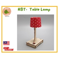 RBT Lampu meja/ Table Lamp BM & English Manual / Lampu DIY RBT Projek/ STEAM School Science/ Projeck