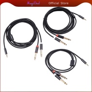 [MagiDeal] Breakout Cable 3.5mm 1/8 TRS to Dual 6.35mm 1/4 TS Premium Y Splitter Cable for CD Player