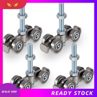 [ap4l43.] Measurement Wheel 4 Wheel Trolley Assembly Rollers 4 Wheel Silent Trolley 4PCS
