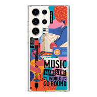 [S23ultra][S22ultra] HI-SHIELD Stylish เคสใสกันกระแทก Samsung S23ultra รุ่น Music3