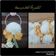 New Bunga telur gantung tangkai dawai deco ribbon * doorgift vvip * bunga telur gantung exclusive *