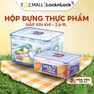 LocknLock Plastic Food Storage Box Large, Airtight, PP Food Storage Box 9L HPL838, 2.6L HPL826C- T2C