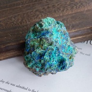 Azurite 安徽產地 藍銅礦 孔雀石 硅孔雀 共生礦 天然礦石 原礦