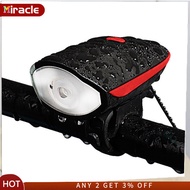 MIRACLE 7588 Bike Lights Bike Light 3 Modes Super Bright Bike Light With Horn Waterproof Bike Front Light For Night