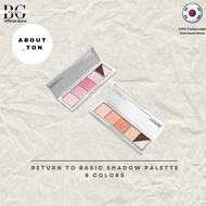 [ABOUT TONE] Return to Basic Shadow Palette 8 Colors – Multi-Texture Eye & Face Palette | Matte Glit