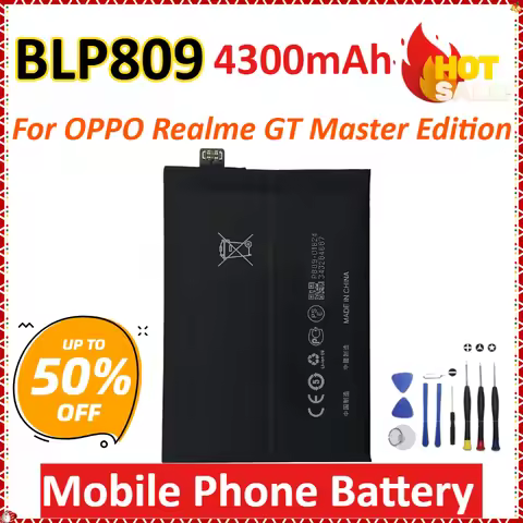 BLP809 7.74V 4300mAh for OPPO Realme GT Master Edition High-Capacity Replacement Mobile Phone Batter