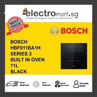 BOSCH HBF011BA1H Series 2 71L Built-in Oven - Black