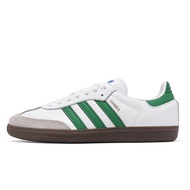 adidas Casual Shoes Samba OG Men's Women's White Green German Training Retro Clover [ACS] IG1024 TJU