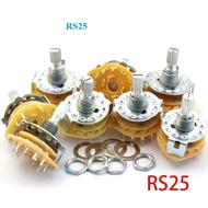 Combo of 3 5-position rotary switch 2P5T RS25