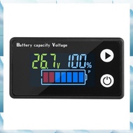 [G V W E] LCD Digital Display Voltmeter 9-100V, Dual-Wire Color Screen Battery Power Meter