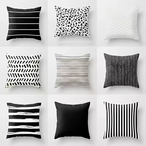 45X45CM Geometric Abstract Janet Office Cushion Pillow Case Car Cover Waist