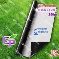 250m (820ft) Silvershine 0.03mm / P.E. Cover Sheet for Agriculture / Silver Shine