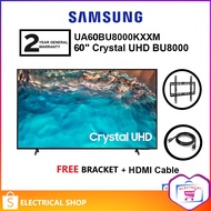 Samsung TV BU8000 4K UHD Smart Television (60") [Free TV Bracket &amp; HDMI Cable] UA60BU8000KXXM