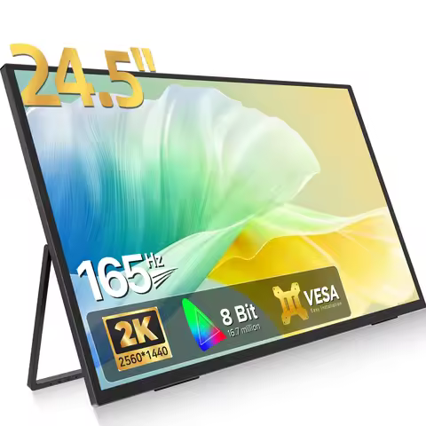 UPERFECT 24.5" 165HZ Portable Gaming Monitor 2560x1440 HDR Large Display 180°Adjustable Stand Travel