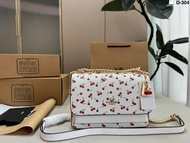 Coach Cassie 19 Cherry Print Flap Chain Crossbody Bag